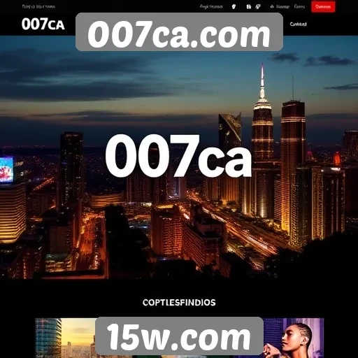 Funcionalidade e navegação no site 007ca.com
